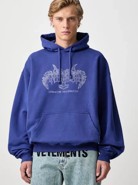 Vetements Antihate hanorac cu glugă din pentru bărbați