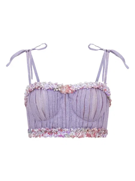 Top Sana Osmani cu paiete violet