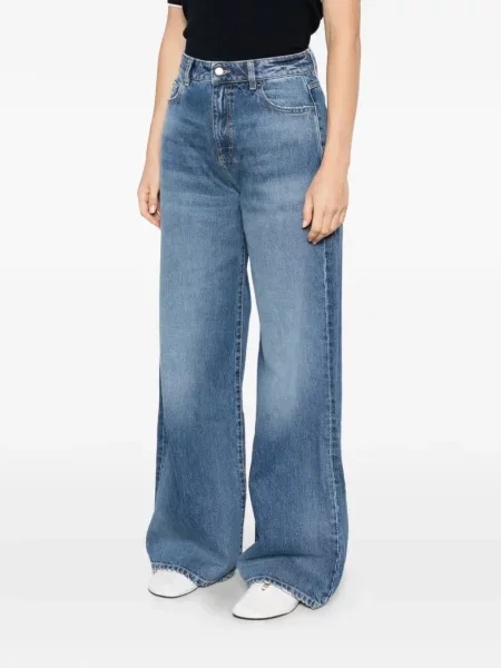 Blugi cu picior larg Icon Denim albastru