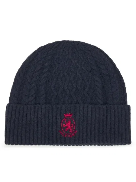 Tommy Hilfiger Căciulă Crest Bleumarin roșu