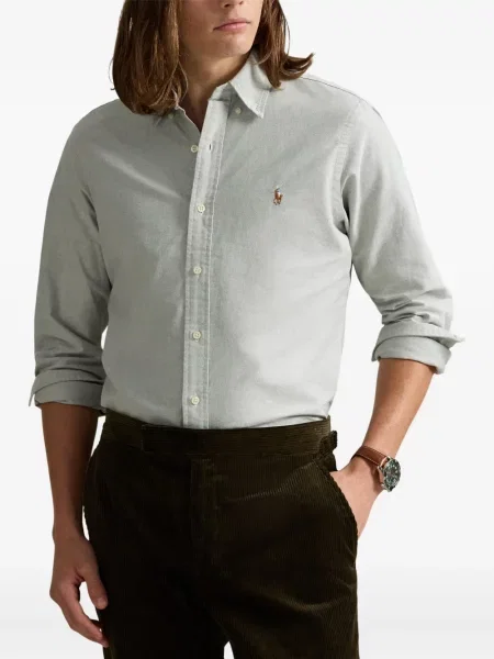Μικρός κασκέτο Polo Ralph Lauren με χαμηλή μέση υφαίνω διαγωνίως πράσινο