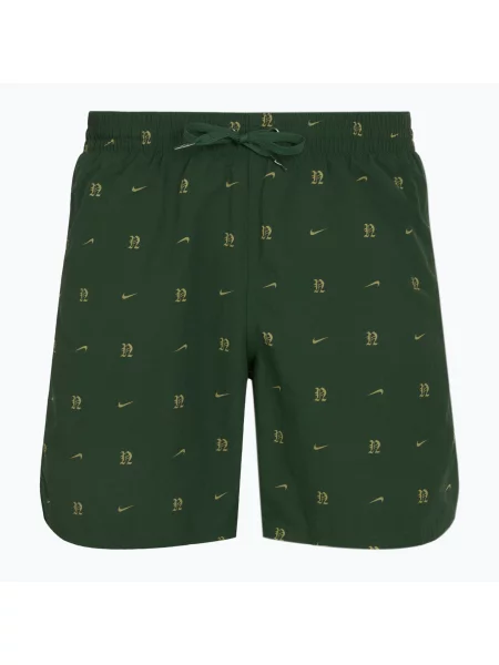 Szorty kąpielowe Nike Luxe Letter 7" Volley fir zielone