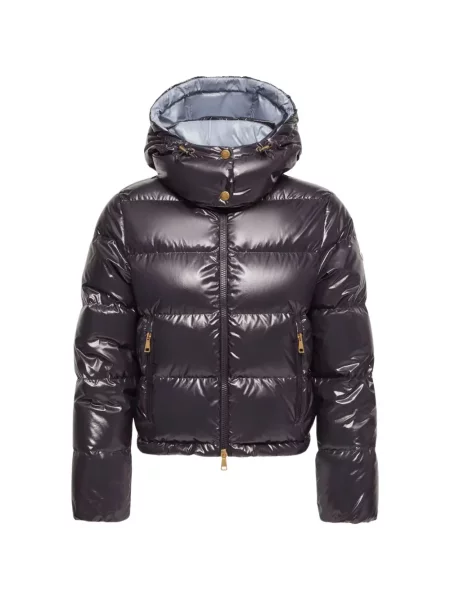 Geacă Moncler cu glugă gri