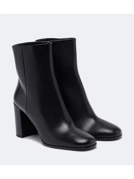 Cizme scurte Prada din piele negru