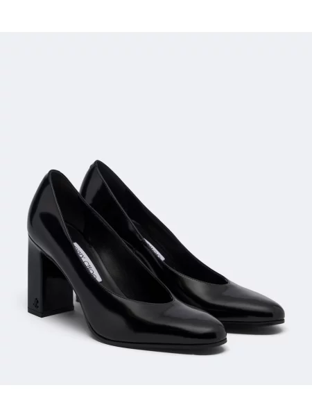 Pantofi cu toc Jimmy Choo din piele de lac negru