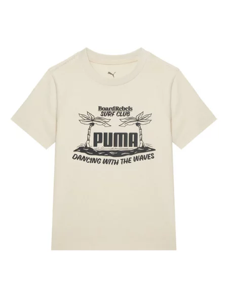 Puma T-Shirt Graphic beżowy