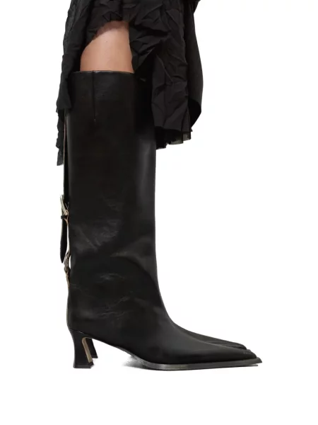 Cu centură botine Miista negru