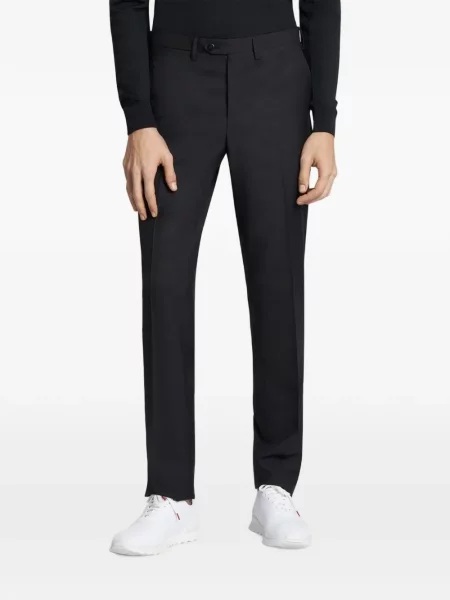 Cu centură pantaloni Kiton negru