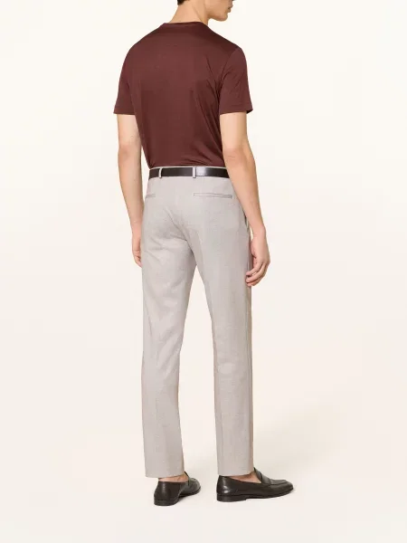 Roy Robson Spodnie Garniturowe Slim Fit beige beżowe