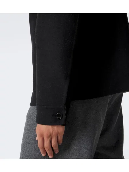 Geacă Burberry de lână negru