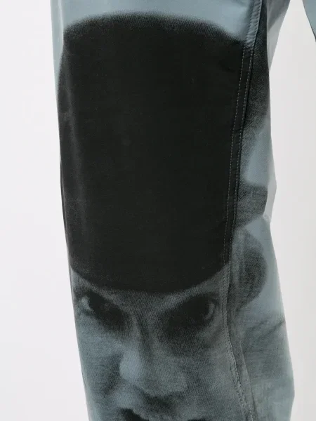 Pantaloni Undercover cu imagine alergare albastru