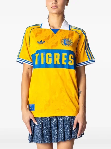 Pantaloni Adidas cu model leopard din jerseu roșu