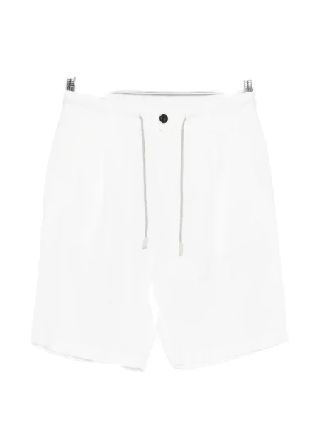Plisirane kratke hlače Eleventy bijela