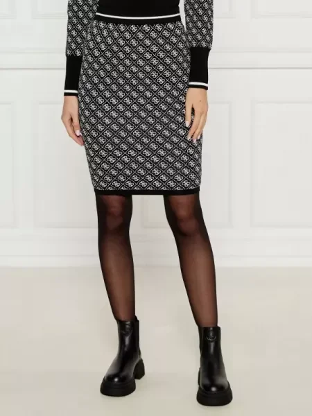 Fustă Guess negru