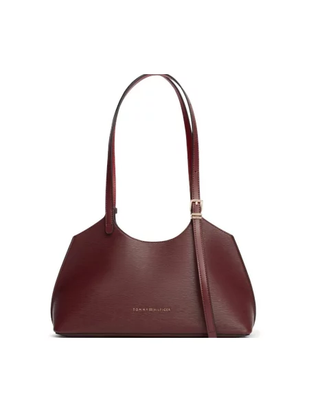 TOMMY HILFIGER Geantă de umăr vin roșu