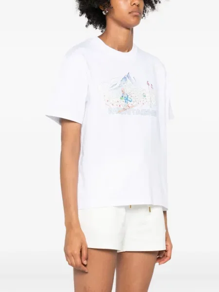 Tricou Casablanca cu imagine alb