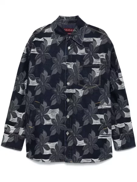 Jacquard košulja Gucci plava