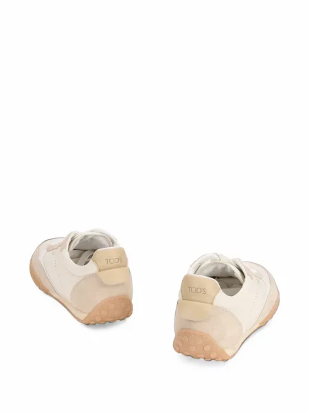 Sneakerși Tod's din piele de căprioară alb