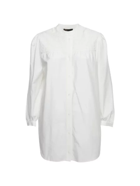 Rochie mini Maje cu mărgele de costum alb