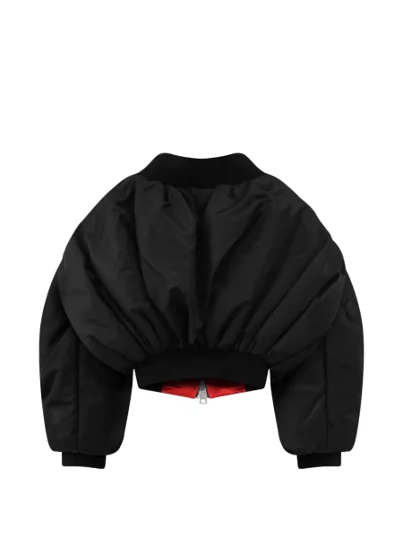Decupat geacă bomber Givenchy cu umerii deschiși negru