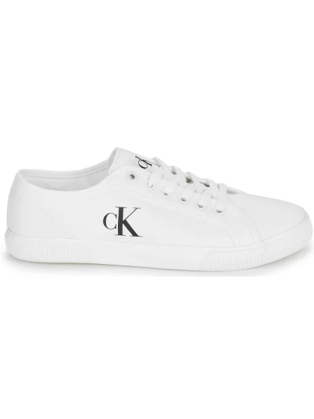 Calvin Klein Jeans Teniși Ess Vulc Low Cv Mg Wn alb