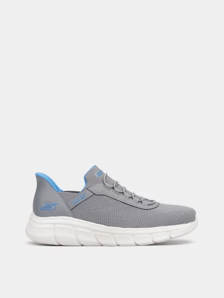 Кожаные кроссовки Skechers серые