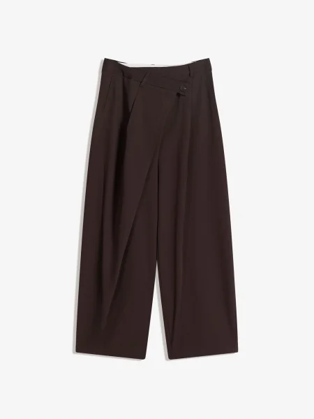 Bershka Harem hlače čokolada