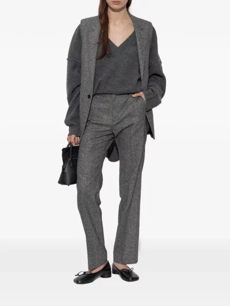 Diržu apjuostas kelnės Mm6 Maison Margiela pilka