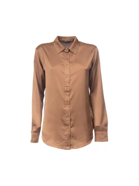 Koszula Ralph Lauren z twillu brązowa