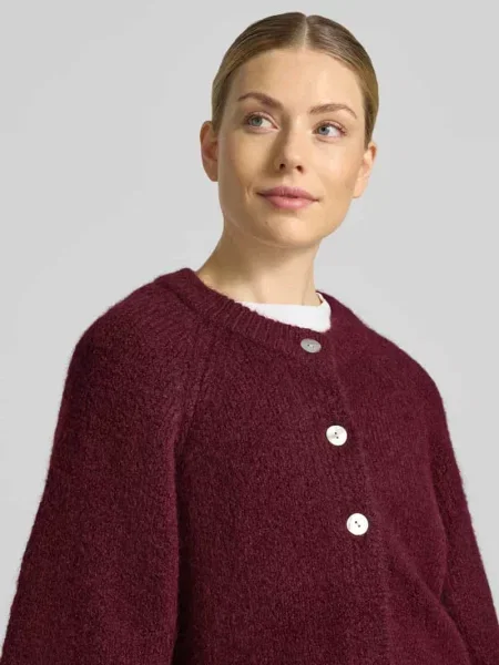 Kardigan o kroju relaxed fit z dodatkiem wełny model Lulu' Free/quent