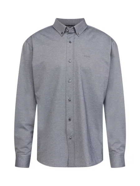 BOSS Black Košeľa JOE tmavosivá čierna