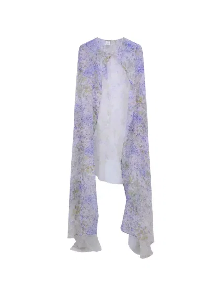 Geacă Faliero Sarti de mătase cu model floral cu imagine violet