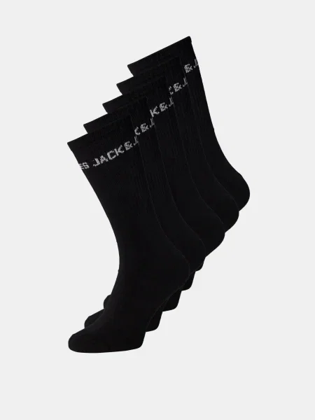 JACK & JONES Ponožky / biela čierna