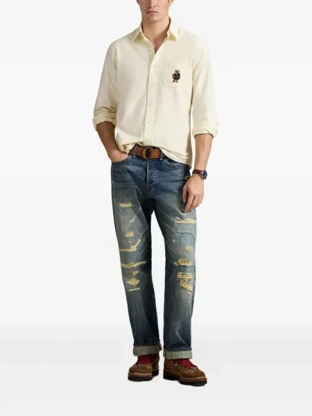 Șosete Polo Ralph Lauren cu 5 buzunare cu broderie tricotate albastru