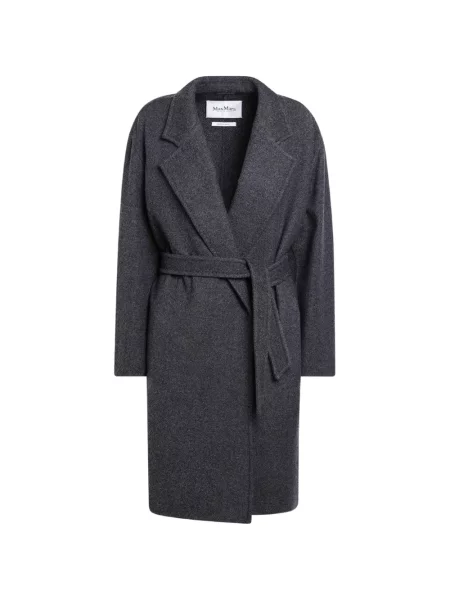 Palton Max Mara cu două rânduri de nasturi gri