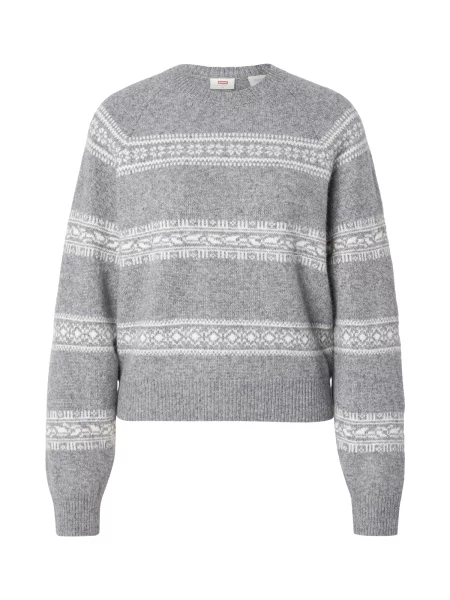 LEVI'S ® Pulover JOLIE FAIRISLE gri amestecat alb