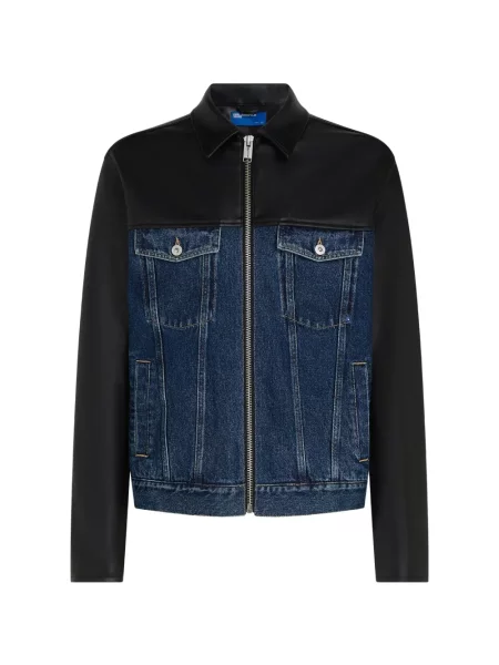 Geacă de blugi Karl Lagerfeld Jeans negru