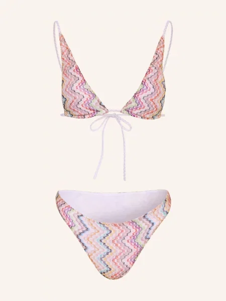Missoni Bikini Typu Trójkąt rot białe