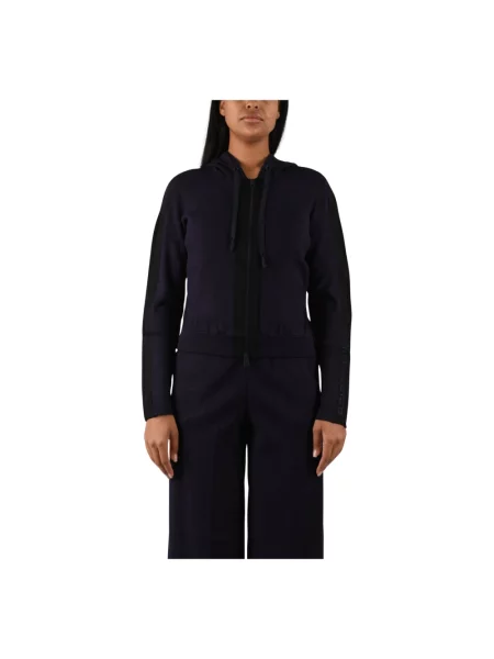 Dzianinowa bluza Elisabetta Franchi niebieska