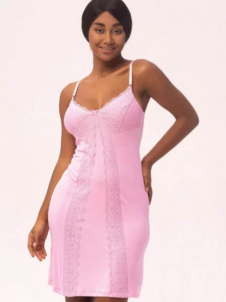 Короткая ночнушка рожева