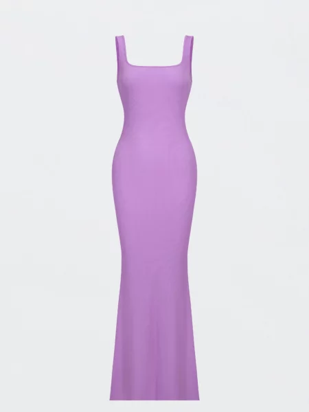 Cfab Ruha Ribbed Tank Top Maxikleid ibolyakék