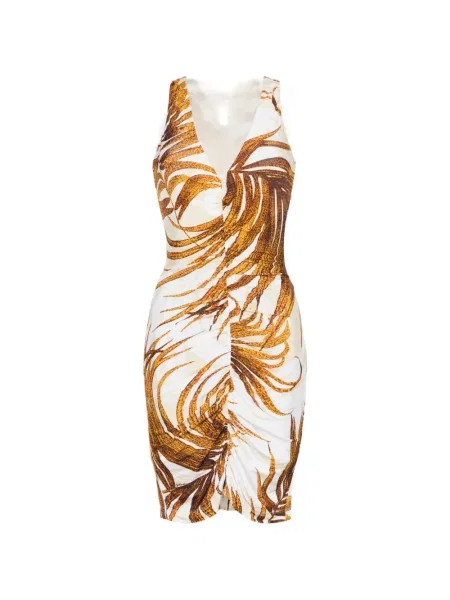 Rochie mini Just Cavalli cu decolteu în V de costum mini