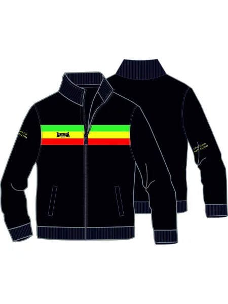 Tapered karcsúsított farmernadrág Lonsdale fekete