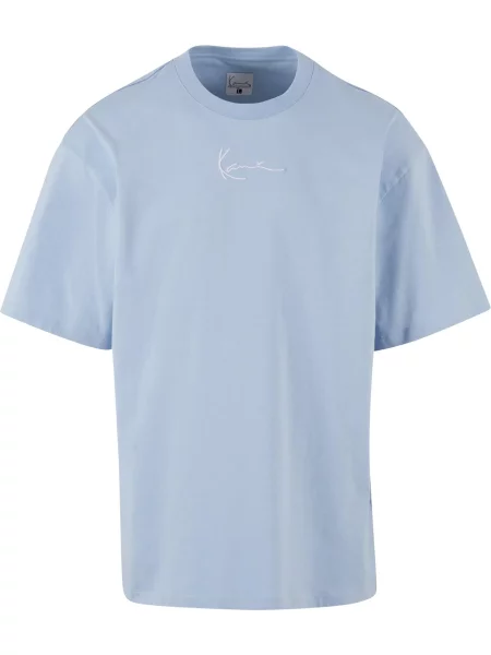 Karl Kani Tričko Signature Essential světlemodrá bílá