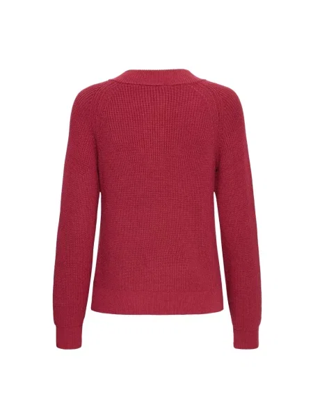 Dzianinowy sweter Ichi czerwony