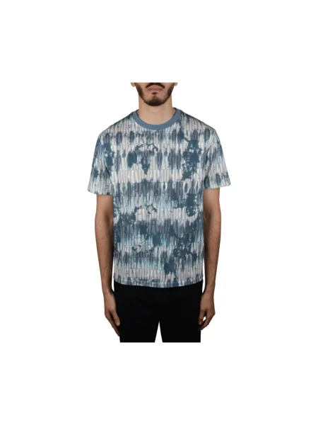 Tie dye koszulka Amiri wiązana niebieska