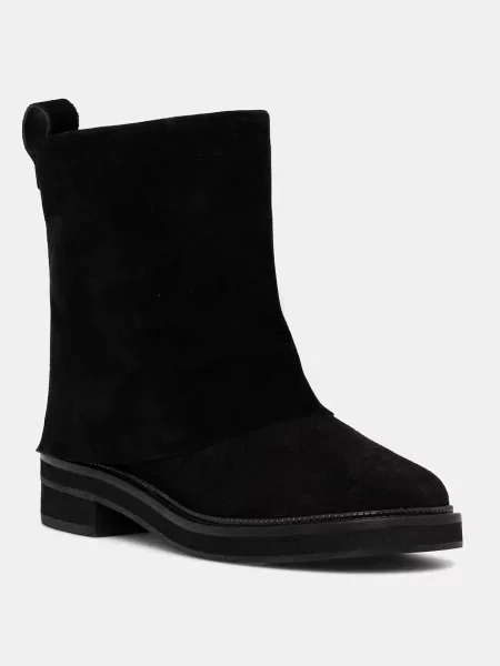 Answear.LAB cizme din piele intoarsa cu plat negru