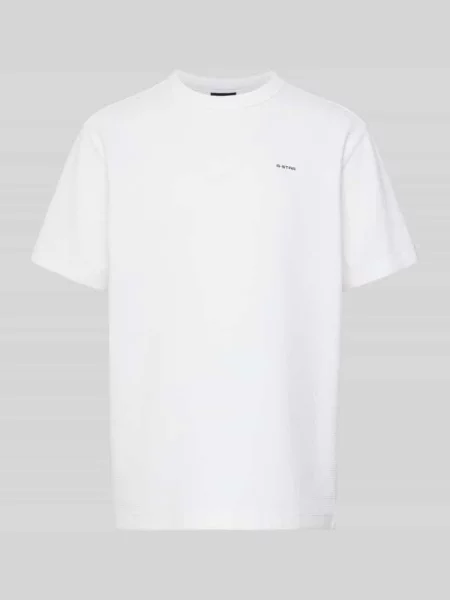 T-shirt o kroju regular fit z fakturowanym wzorem G-star Raw biała