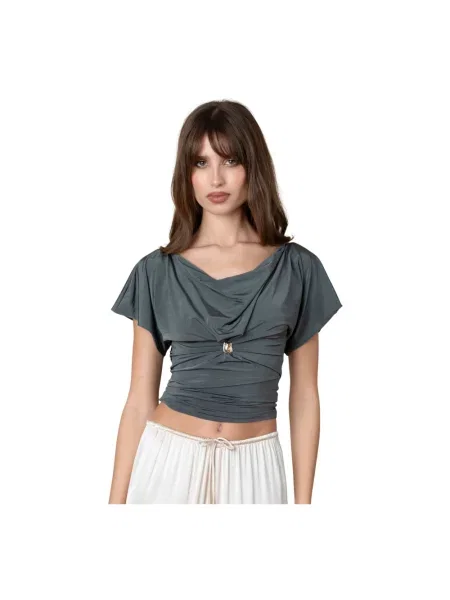 Przezroczysta bluzka Guaja. zielona