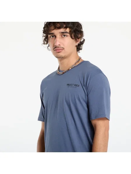Under Armour tricou Project Rock cu imprimeu albastru